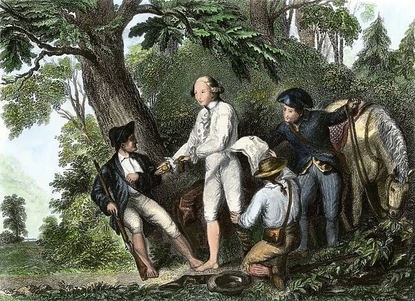 Arnolds treason discovered with the arrest of John Andre, 1780