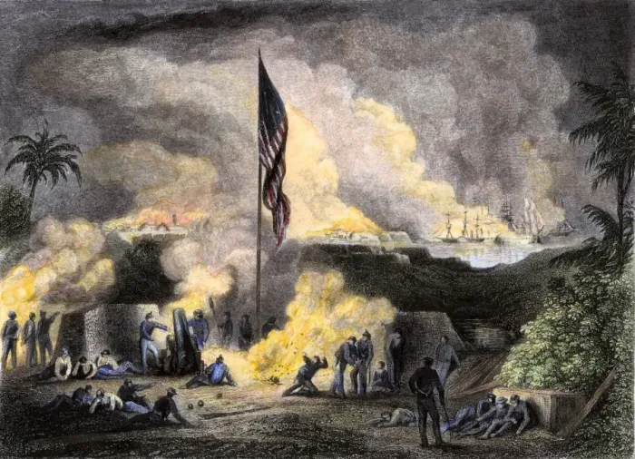 Framed Print : Artillery siege of Vera Cruz Framed Print : Artillery siege of Vera Cruz