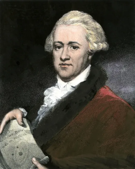 Framed Print : Astronomer William Herschel with Uranus document Framed Print : Astronomer William Herschel with Uranus document