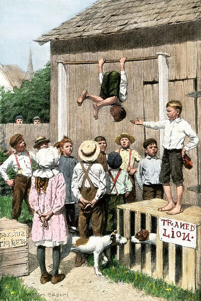 Backyard carnival, 1800s