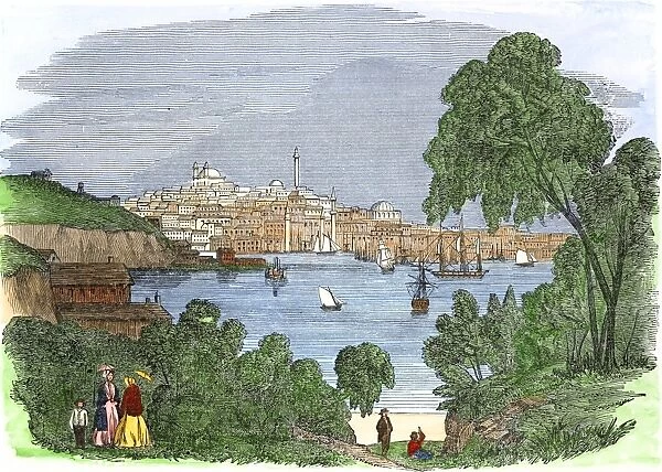 Baltimore harbor, 1850s