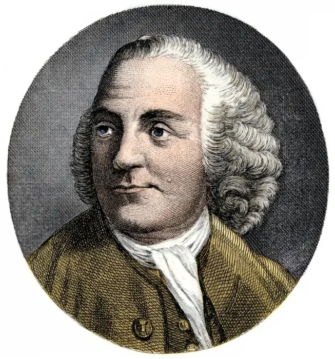 Framed Print : Benjamin Franklin portrait while in London Framed Print : Benjamin Franklin portrait while in London