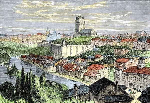 Berne, Switzerland. Berne, the federal capital of Switzerland, 1800s.