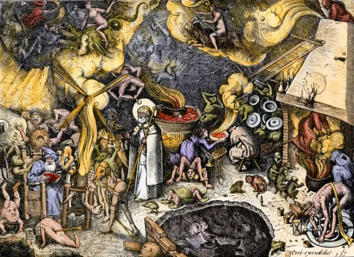 Framed Print : Black magic countered by St James to Elder Framed Print : Black magic countered by St James to Elder