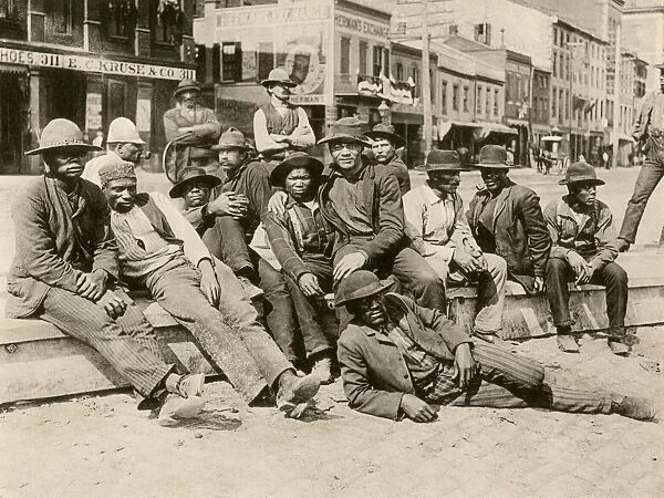Black stevedores in St. Louis, Missouri, 1890s