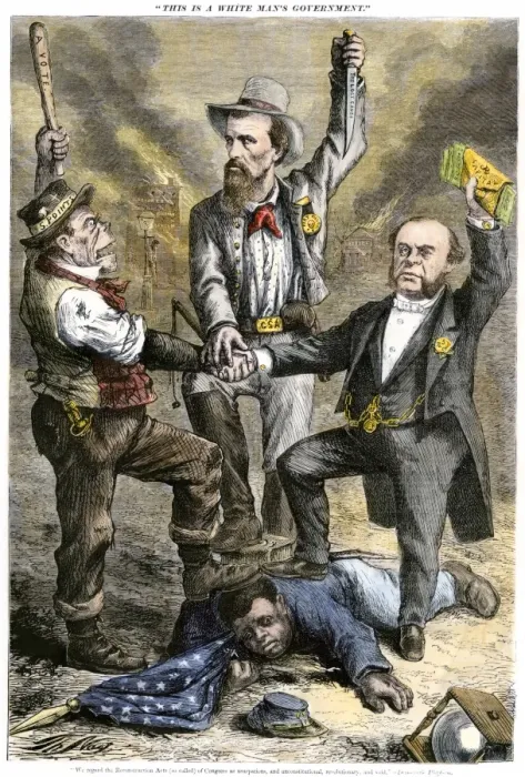 Framed Print : Blacks crushed by prejudice and violence after emancipation Framed Print : Blacks crushed by prejudice and violence after emancipation