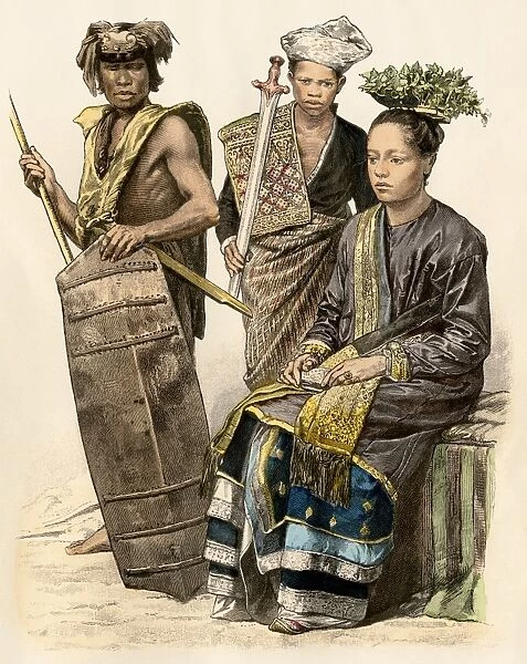 Borneo natives in the 1800s