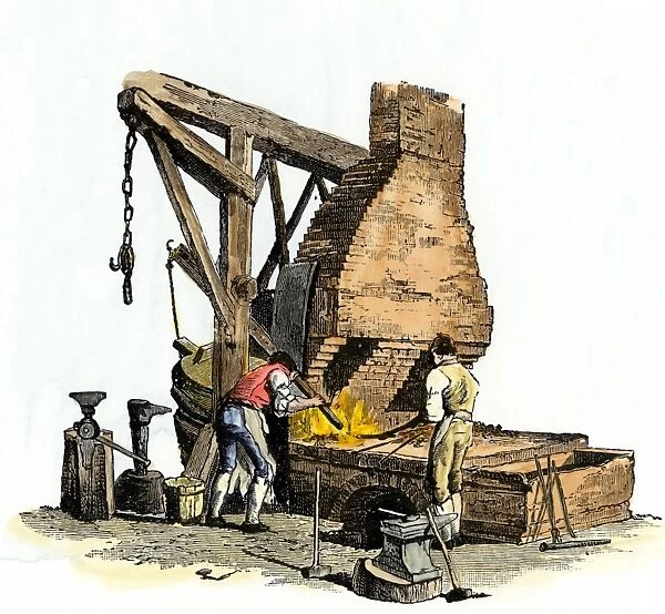 BUSN2A-00073. Iron foundry, circa 1803-1806.