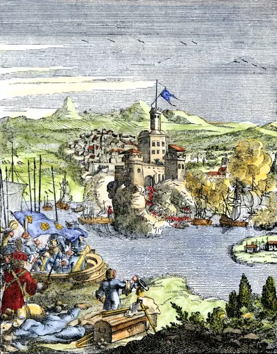 Framed Print : Capture of French Quebec by the English Framed Print : Capture of French Quebec by the English