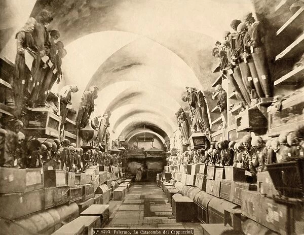 Catacomb of Cappucins buried beneath Palermo, Sicily