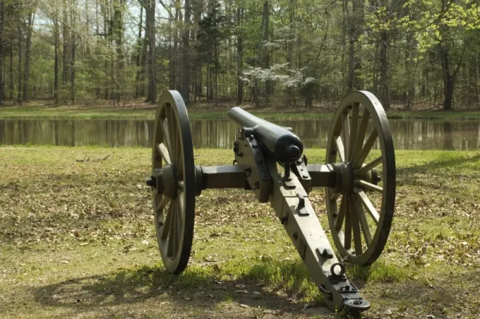 Framed Print : Civil War artillery, Shiloh battlefield Framed Print : Civil War artillery, Shiloh battlefield
