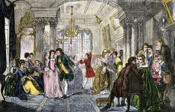 Colonial ballroom, 1700s