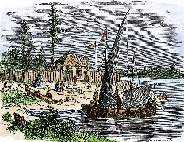 Colonial trading post on Kent Island, Maryland
