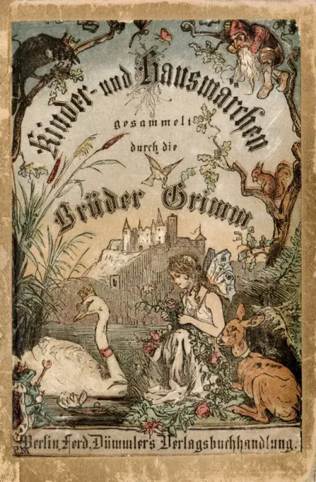 Framed Print : Cover of Brothers Grimm tales from a German edition published in Berlin Framed Print : Cover of Brothers Grimm tales from a German edition published in Berlin