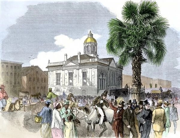 Crowds in Charleston, South Carolina, 1860