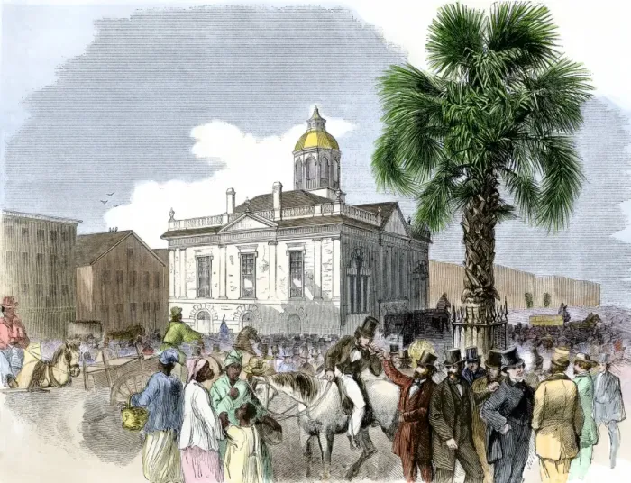 Framed Print : Crowds in Charleston, South Carolina, 1860 Framed Print : Crowds in Charleston, South Carolina, 1860