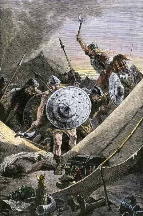 Framed Print : Defeat of the Saracens at the Battle of Tours, 732 A. D