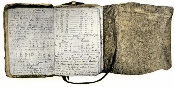 Framed Print : Diary kept by William Clark of the Lewis and Clark expedition 1804 - 1806 Framed Print : Diary kept by William Clark of the Lewis and Clark expedition 1804 - 1806