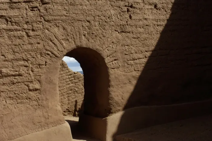 Framed Print : Doorway of Spanish mission at Pecos Pueblo Framed Print : Doorway of Spanish mission at Pecos Pueblo