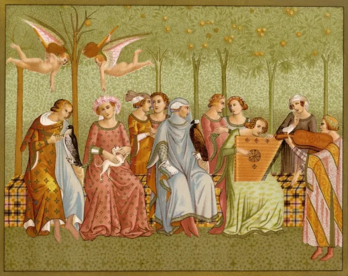 Framed Print : Dream of Life, a fresco by Orcagna