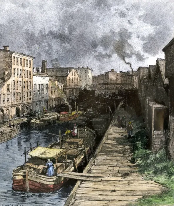 Framed Print : Erie Canal in Buffalo, New York Framed Print : Erie Canal in Buffalo, New York