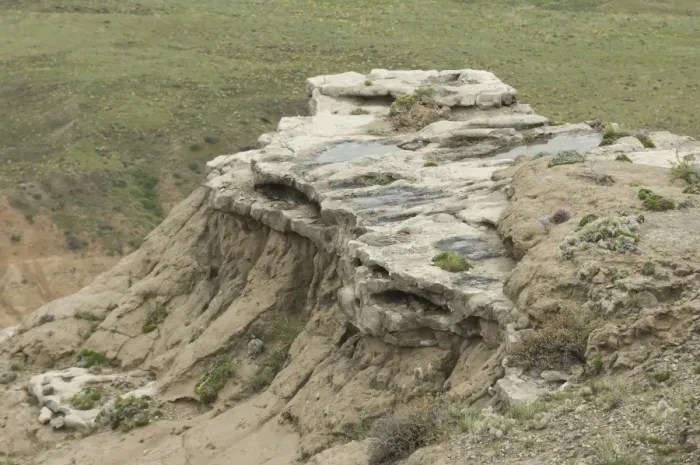 Framed Print : Erosion in western Nebraska