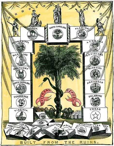 EVCW2A-000116. Banner of the Secession Convention in Charleston, South Carolina, 1860.