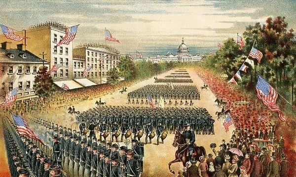 EVCW2A-00013. Grand Review of the Armies at the end of the Civil War on