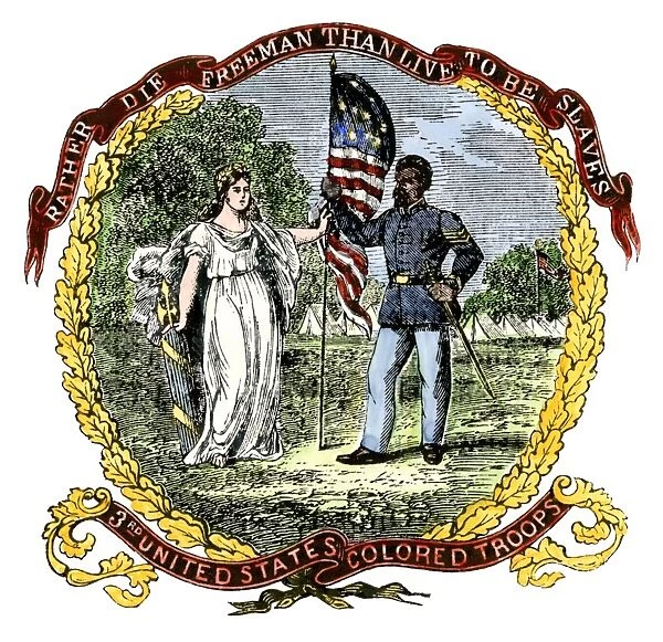 EVCW2A-00023. Banner of the Third US Colored Troops