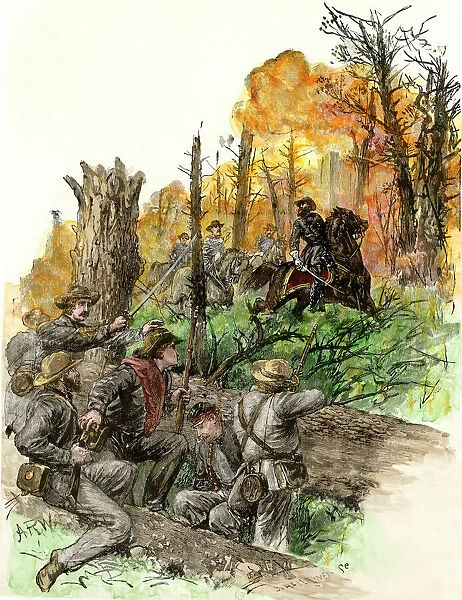 EVCW2A-00122. Confederate General Thomas ' Stonewall' Jackson mortally