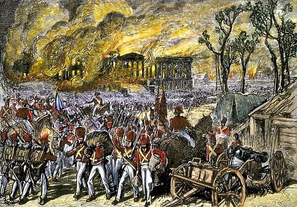 EVNT2A-00031. Capture and burning of Washington DC by the British in 1814