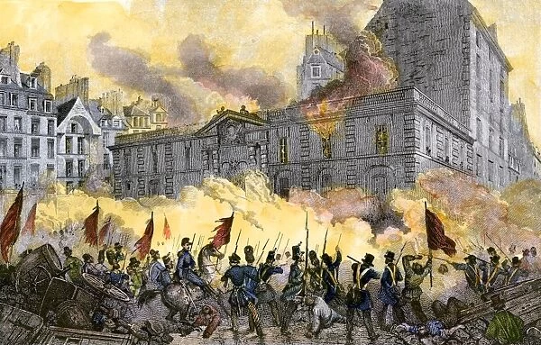 EVNT2A-00042. Rioters attack the Royal Palace during the French Revolution.