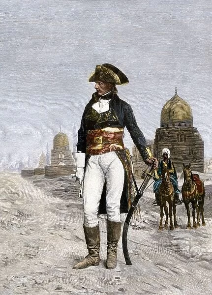 EVNT2A-00044. Napoleon Bonaparte at Cairo during his invasion of Egypt, 1798.