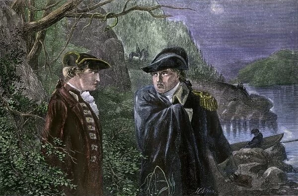 EVRV2A-00049. Benedict Arnold committing treason by promising to deliver