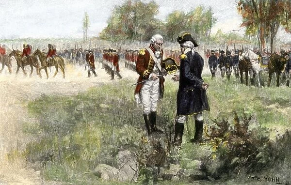 EVRV2A-00076. Surrender of British commander Burgoyne to American General