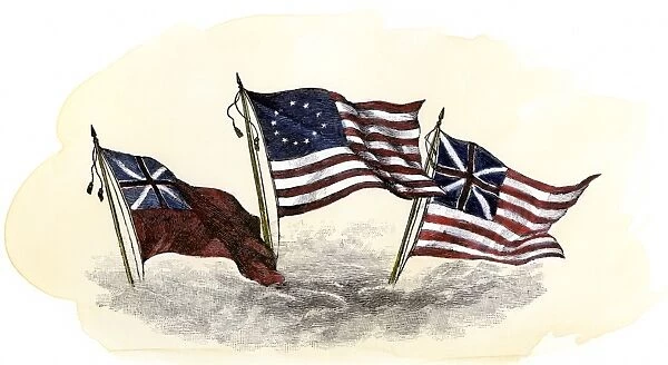EVRV2A-00194. Evolution of the United States flag