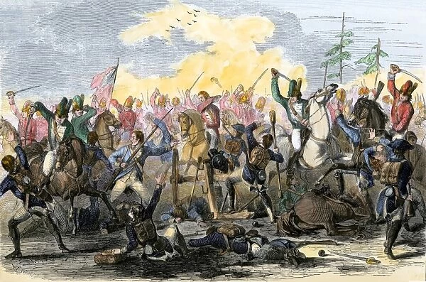 EVRV2A-00227. Battle of Waxhaw, South Carolina during the American Revolutionary War