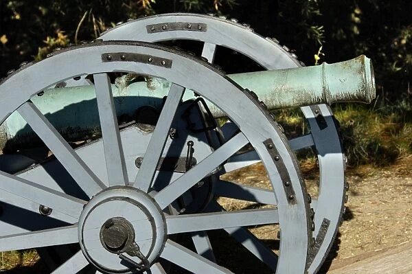 EVRV2D-00185. Revolutionary War French cannon called ' the Fox' at Yorktown battlefield