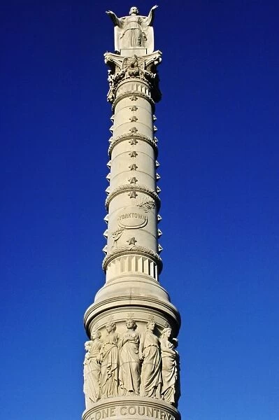 EVRV2D-00194. Victory monument at Yorktown battlefield, Virginia.. Digital photograph