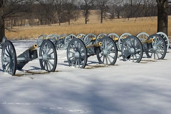 EVRV2D-00203. Artillery defending the Continental Army winter camp at Valley Forge