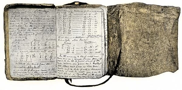 EXPL2A-00116. Diary kept by William Clark of the Lewis and Clark expedition 1804 - 1806.