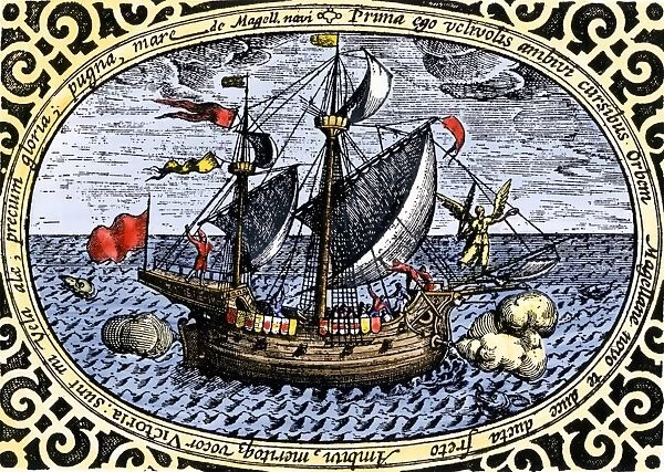 EXPL2A-00240. Ship 'Victoria,' one of Magellan's fleet which circumnavigated the earth