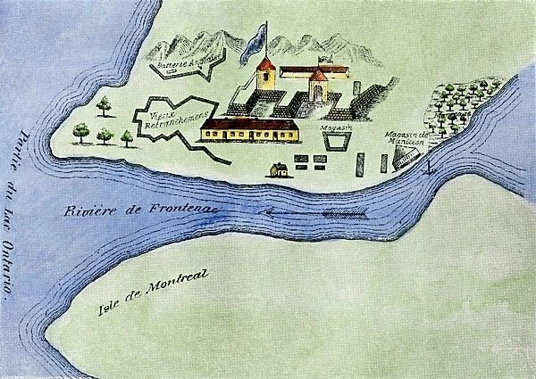 EXPL2A-00267. Fort Frontenac on Lake Ontario, 1600s