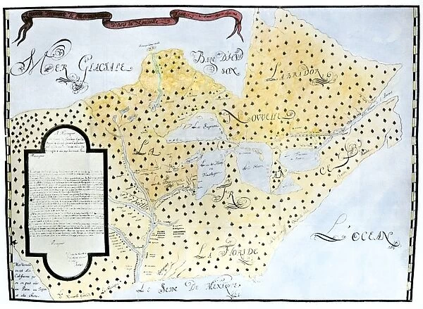 EXPL2A-00329. Louis Joliet's map of New France