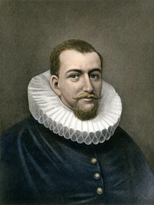 Framed Print : Explorer Henry Hudson. Hand-colored 19th-century engraving Framed Print : Explorer Henry Hudson. Hand-colored 19th-century engraving