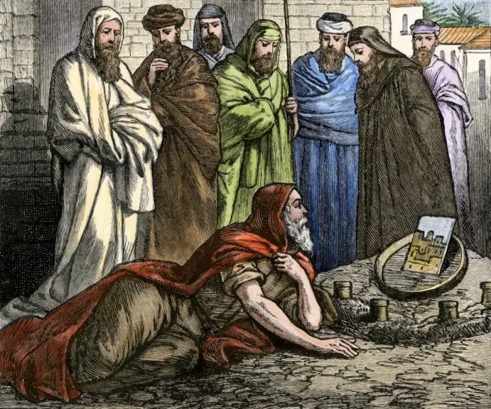 Framed Print : Ezekiel explaining his visions