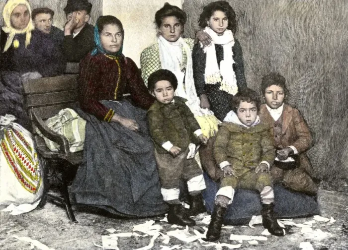 Framed Print : Family of prospective American citizens at Ellis Island Framed Print : Family of prospective American citizens at Ellis Island