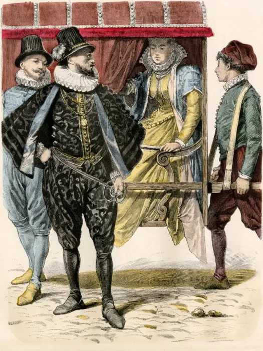 Framed Print : Fashions of Naples, 16th century Framed Print : Fashions of Naples, 16th century