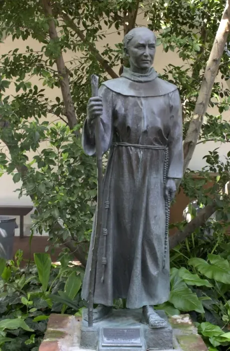 Framed Print : Father Junipero Serra statue in California