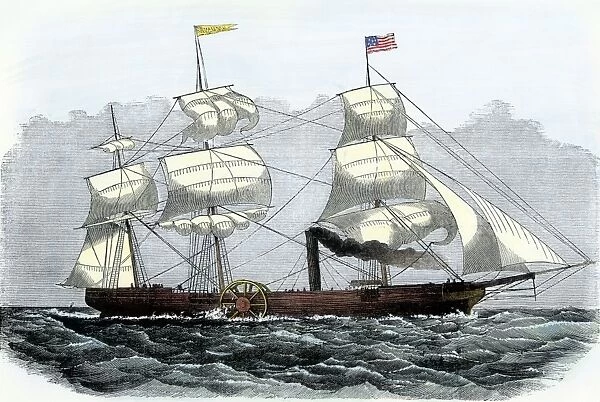 First Atlantic crossing by steamship, 1819